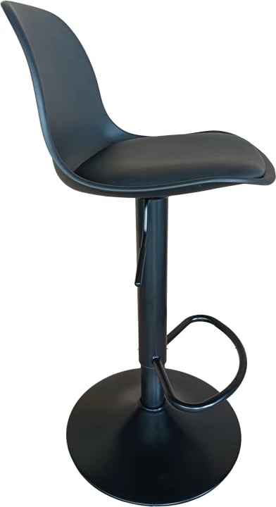 Karrige për bar Louser, e zezë, e rregullueshme në lartësi, 44x46x114cm Karrige për bar Louser, e zezë, e rregullueshme në lartësi, 44x46x114cm