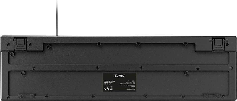 Tastierë me kabllo Savio KB-01, USB, e zezë