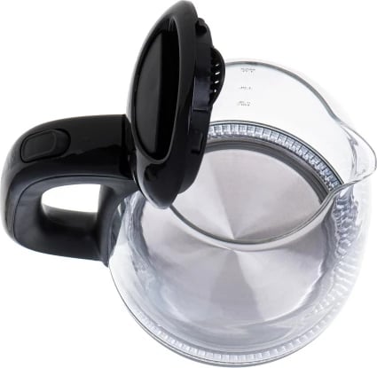 Vlojëse uji elektrike, Mesko, MS 1302, 1.7 L, xhami, 2200 W, e zezë