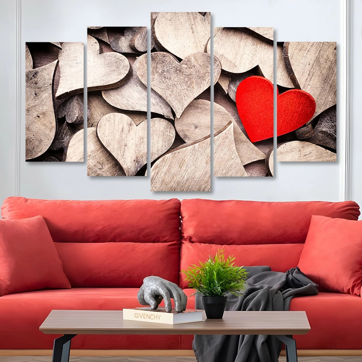 Pikturë dekorative MDF, 5 pjesë, shumëngjyrëshe, Wallity, 100x60cm