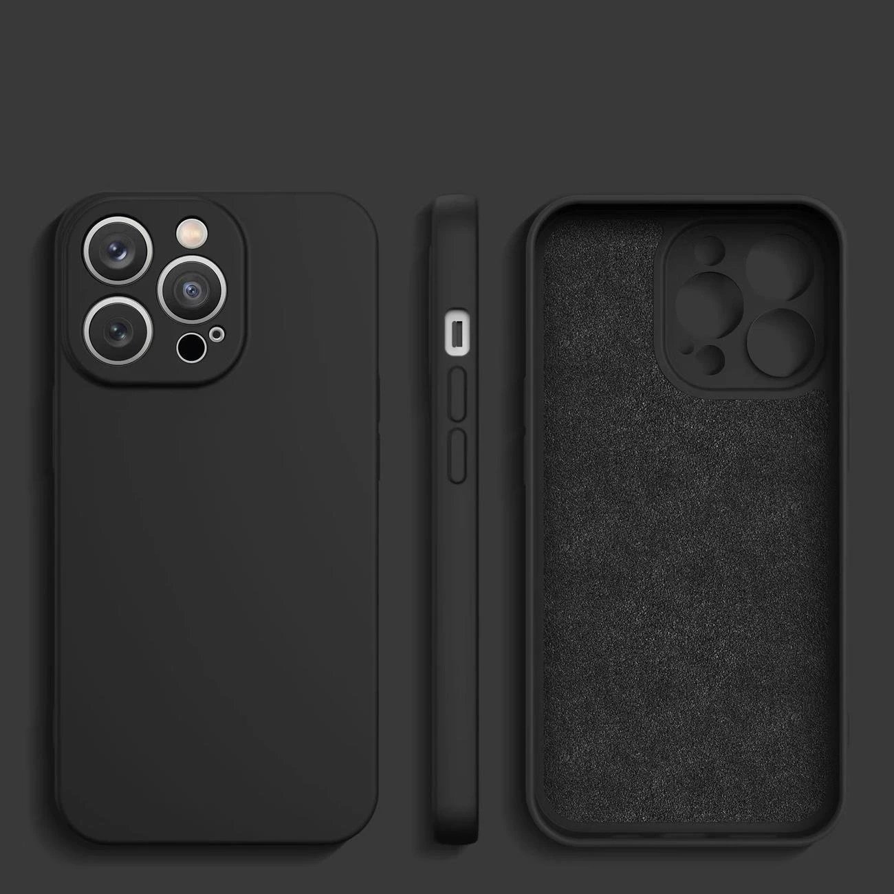 Mbështjellës silikoni Hurtel për Samsung Galaxy A55, i zi