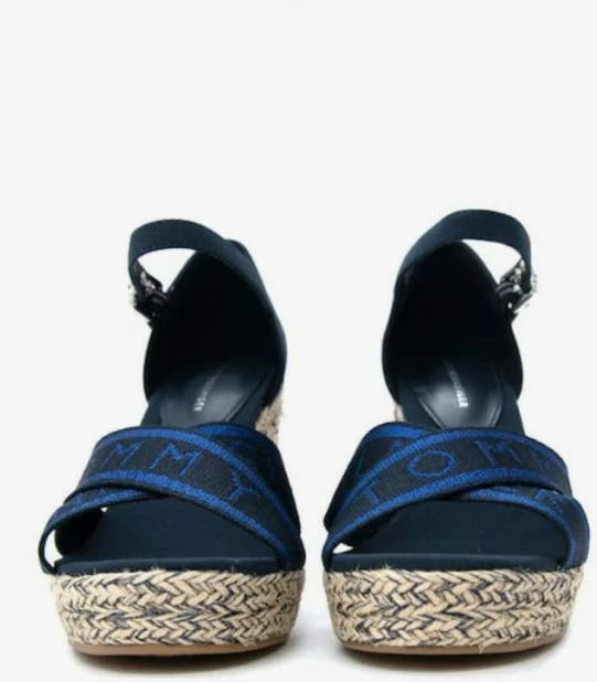 Sandale me platformë Tommy Hilfiger për femra, blu marine