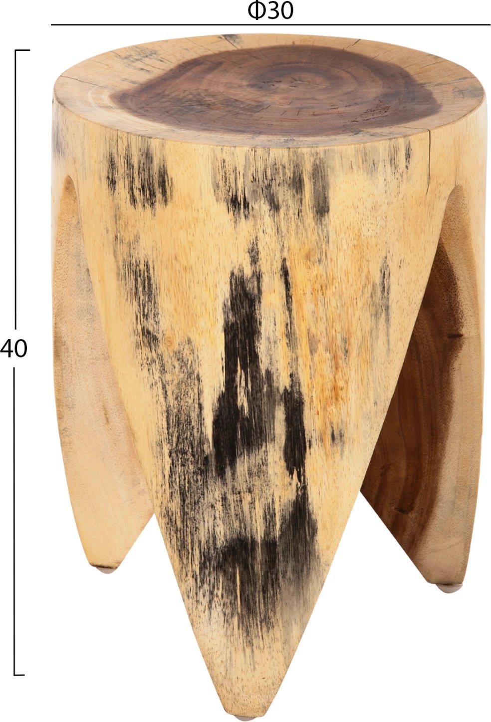 Karrige për bar ONYX FH9755 dru SUAR ngjyrë natyrale-formë kthetra Φ30Χ40Hcm