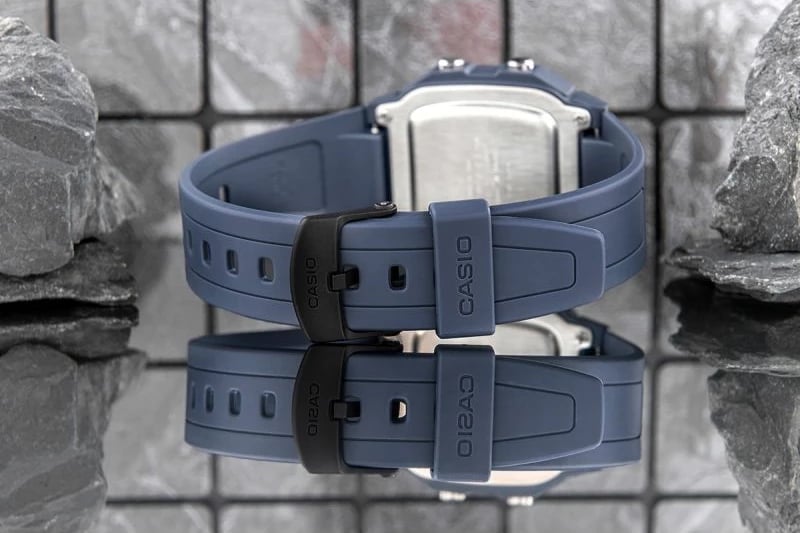 Orë dore për meshkuj Casio, kaltër