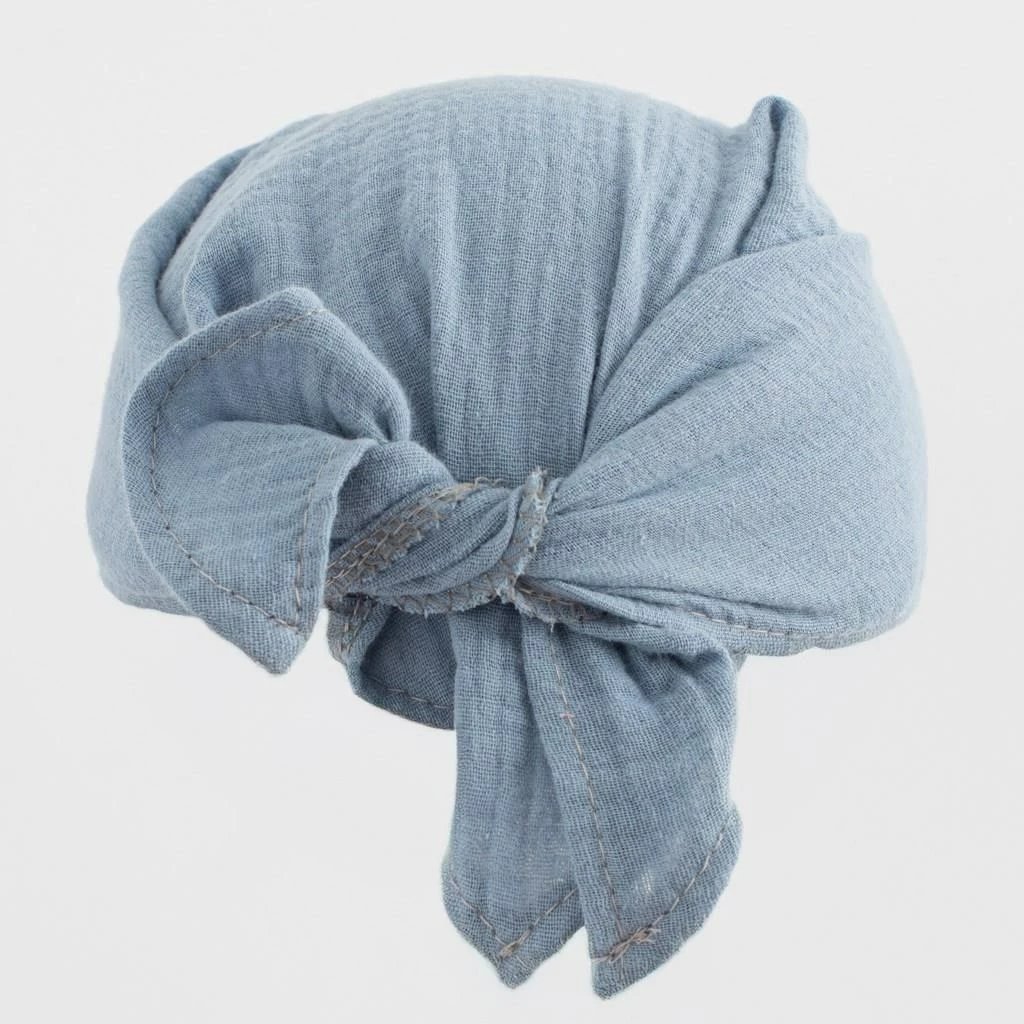 shami muslini verore me strehë për bebe, NEW BABY, madhësi 68/74, 100% pambuk, blu