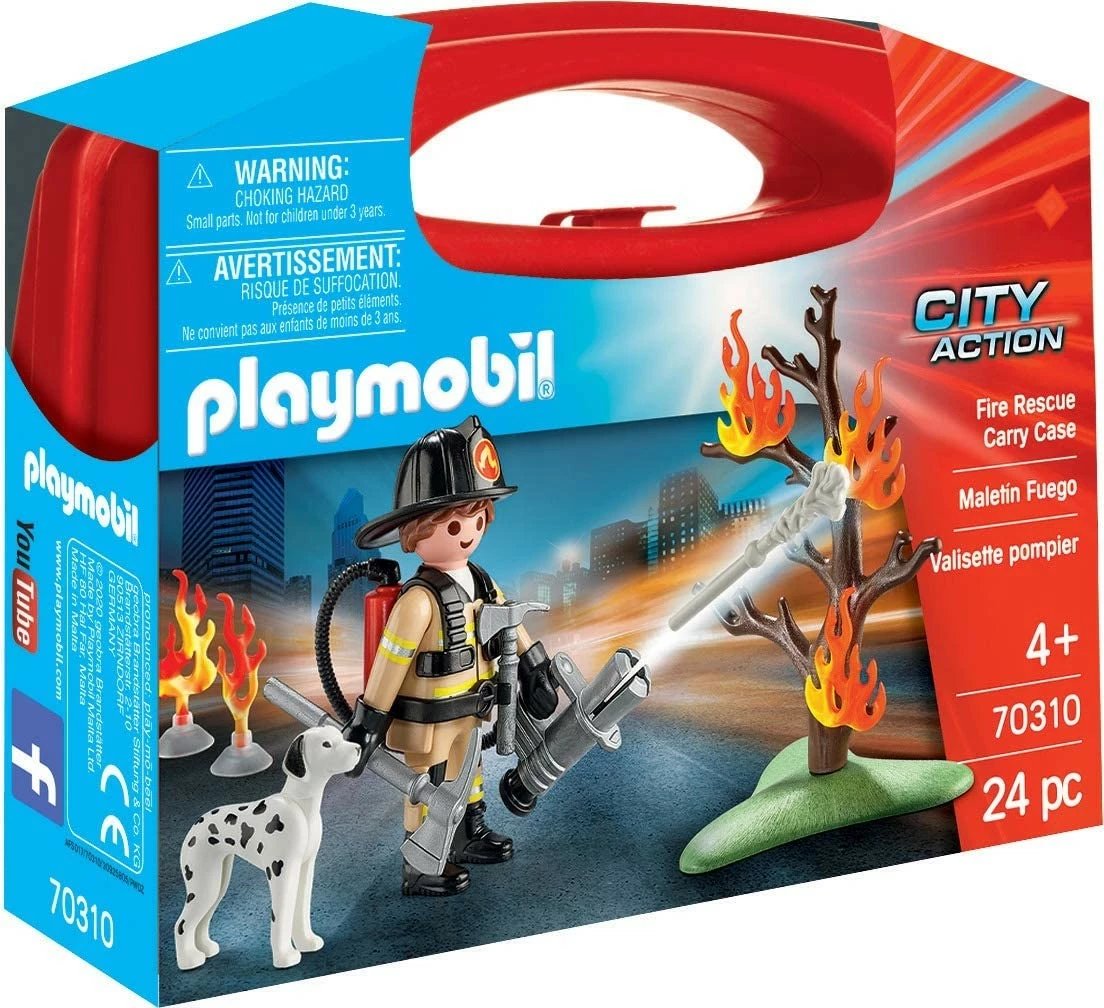 Set lodrash Playmobil City Action 70310 Firefighter Toolbox, 24 pjesë