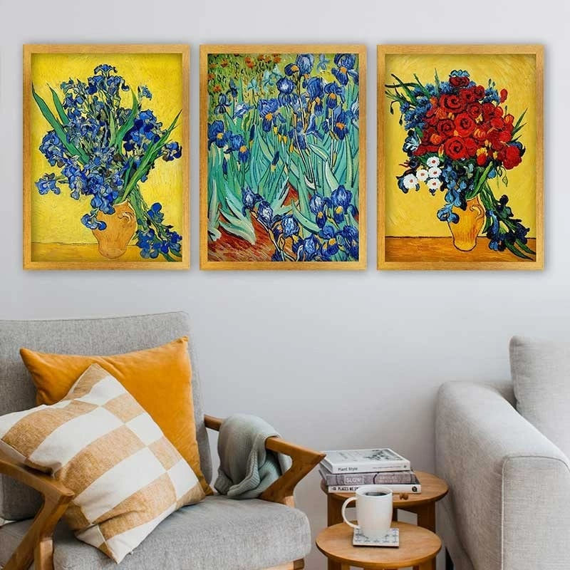 Set pikturash dekorative me kornizë, shumëngjyrëshe, 3 pjesë, Wallity, 3AC_UN4879652_3545