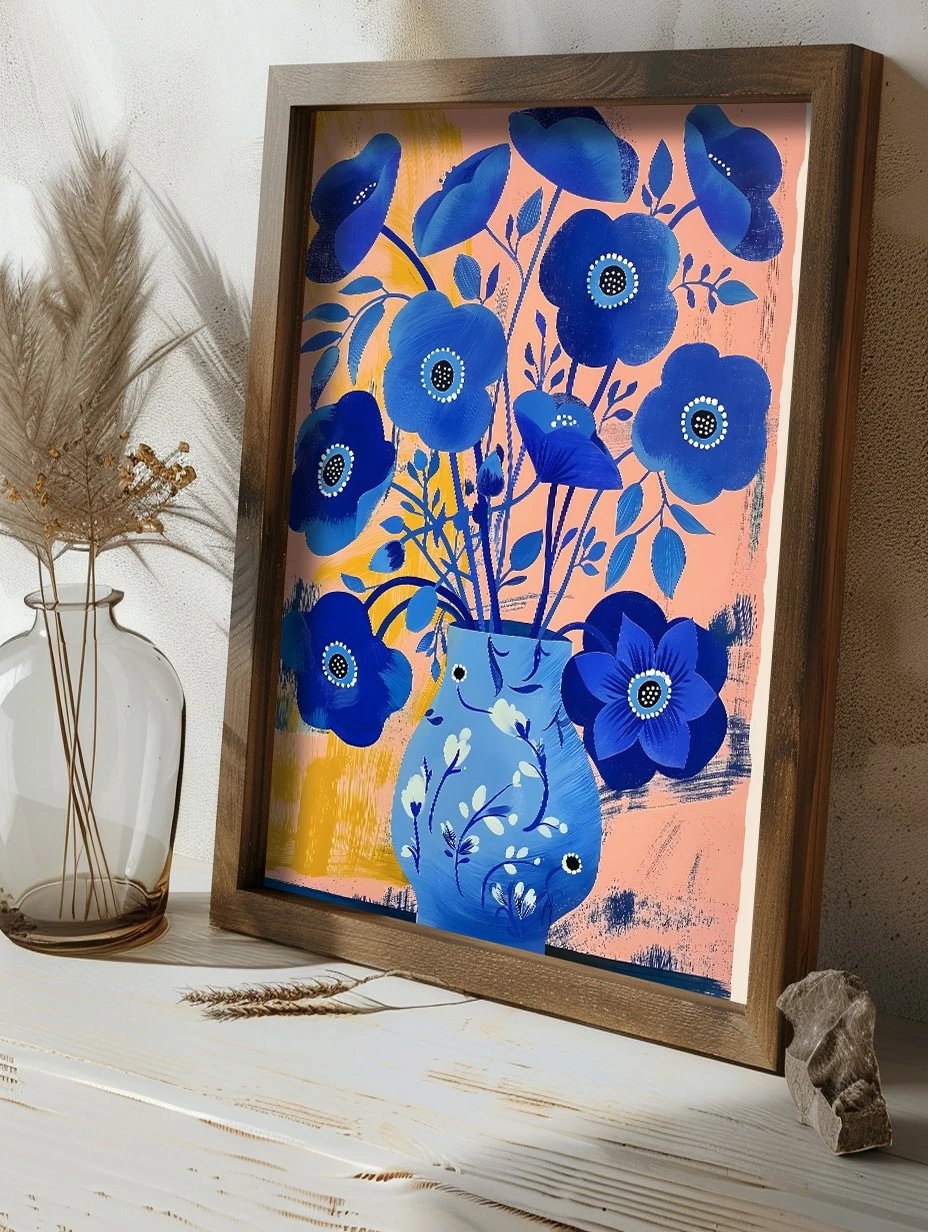 Pikturë dekorative me kornizë MDF, Wallity GE216-L, shumëngjyrëshe