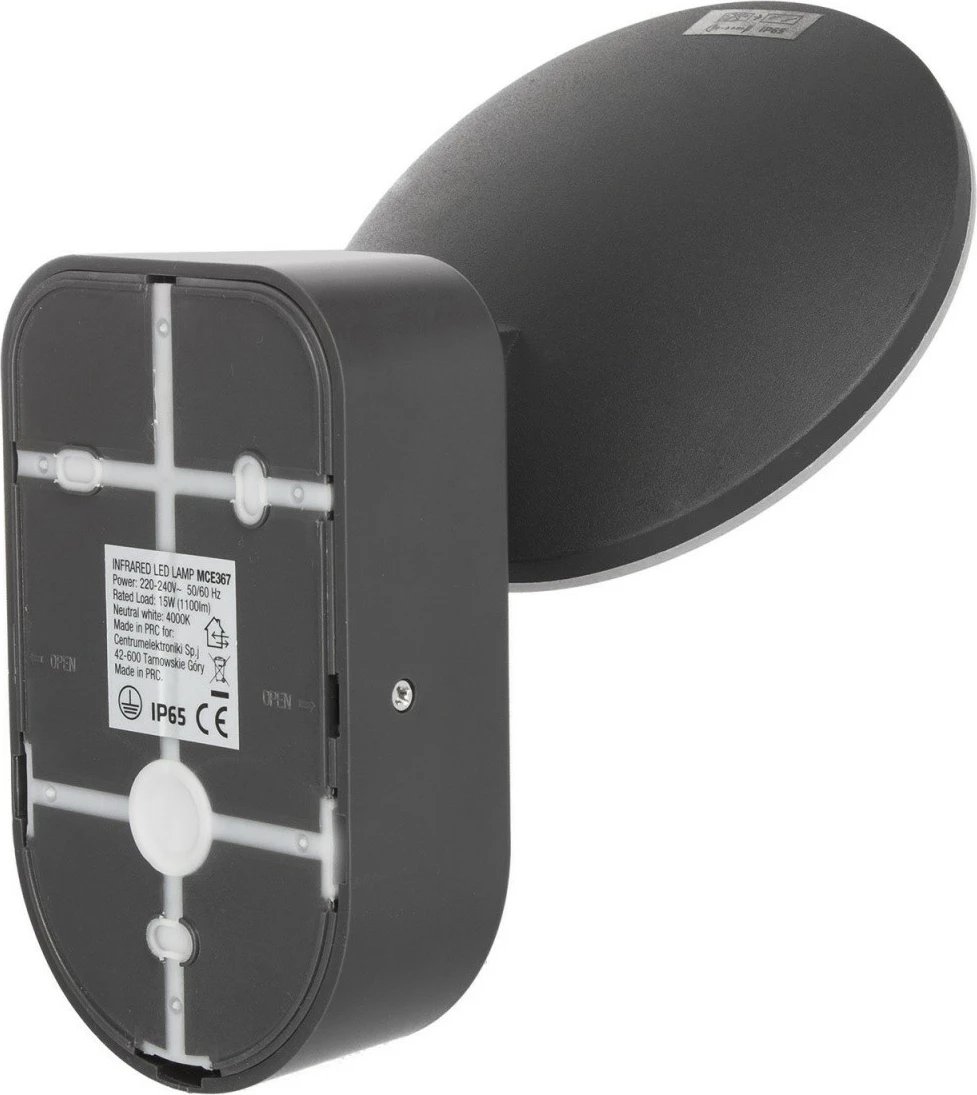 llambë muri LED me sensor PIR, Maclean MCE367, 4000K, IP65, 220-240V AC