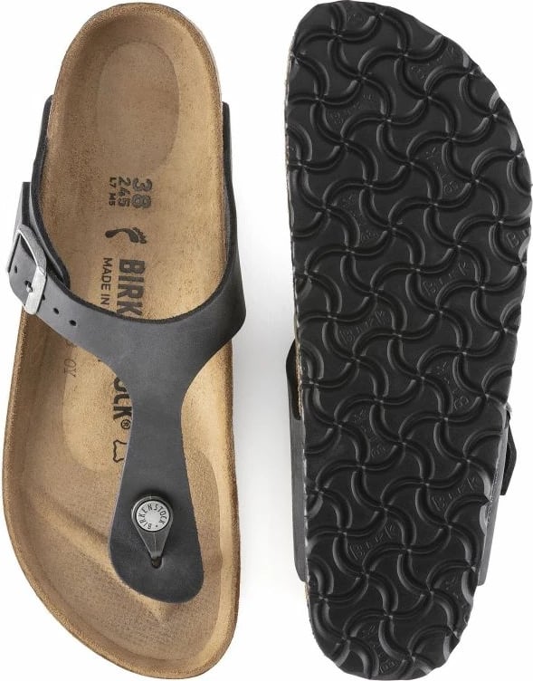 Flip-flops Birkenstock për meshkuj/femra, të zeza