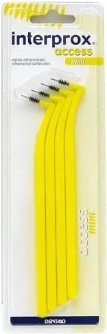 Furça dhëmbësh interdentale INTERPROX Acces Mini 4 copë e verdhë
