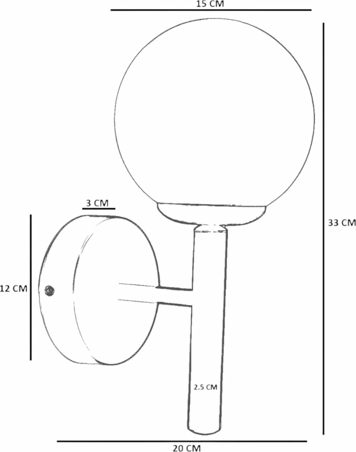 Llambë muri Opviq, 8980-1A, gri dhe e zezë