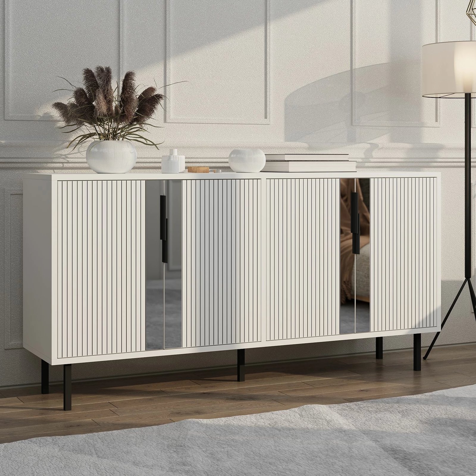 Konsolë Skye Decor, Caresa, e bardhë