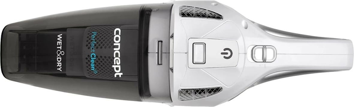 Fshesë dore, Concept, VP4370, 14.8 V Li-ion 2200 mAh, Wet & Dry, HEPA, deri 40 min, 450 ml, gri e bardhë