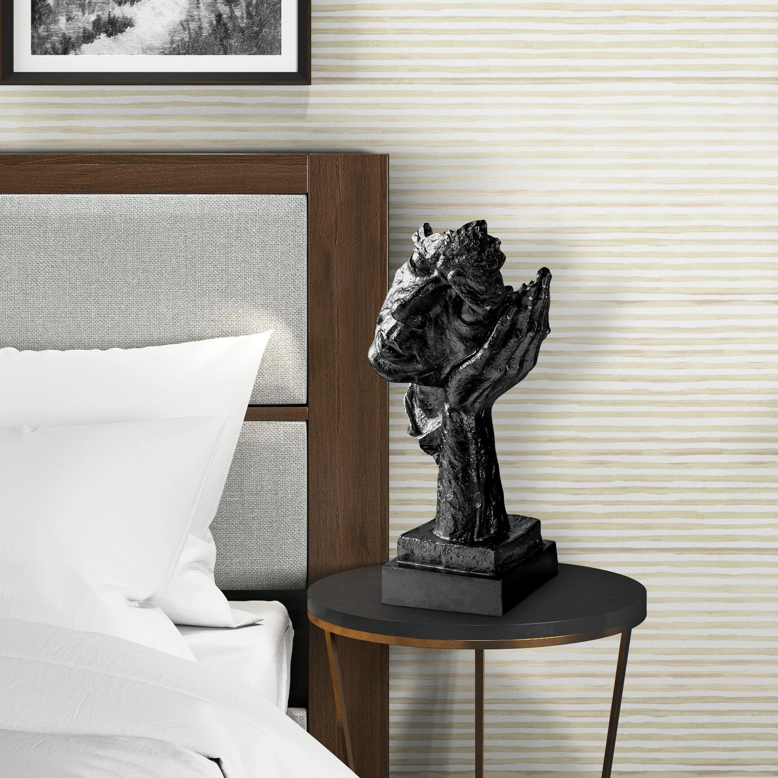 Objekt dekorativ Evila Originals, Yak-030-C, ngjyrë e zezë