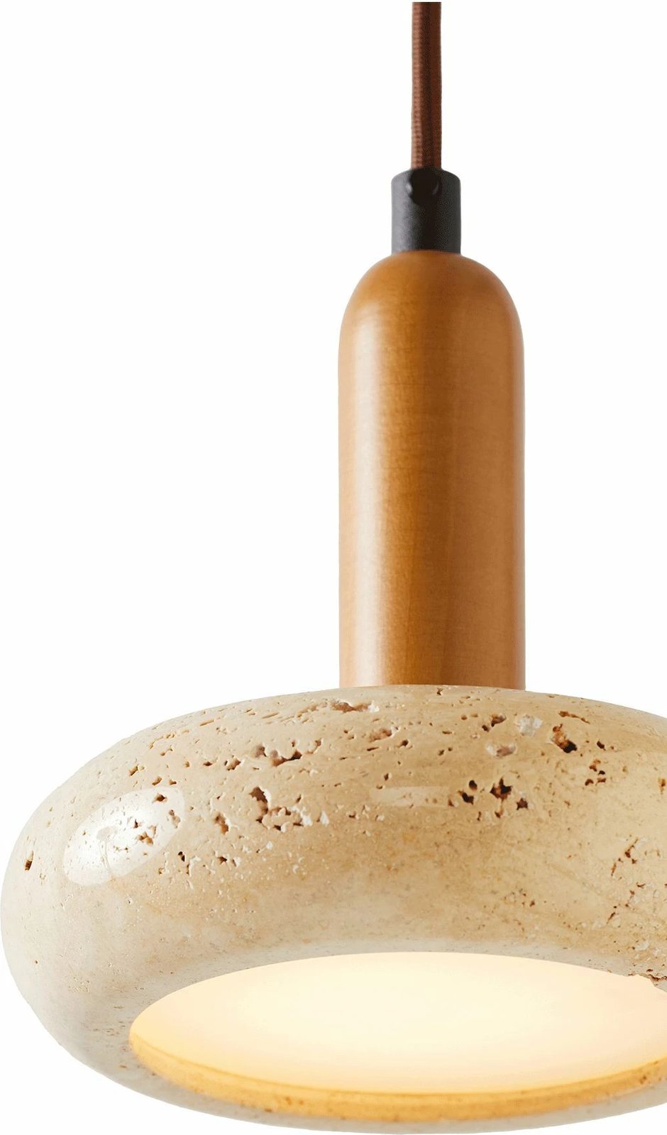 Llambë tavani Opviq, model Worm, ngjyrë lisi