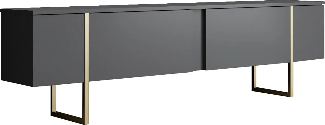 Set mobiljesh për dhomë dite, Luxe, antracit, ari