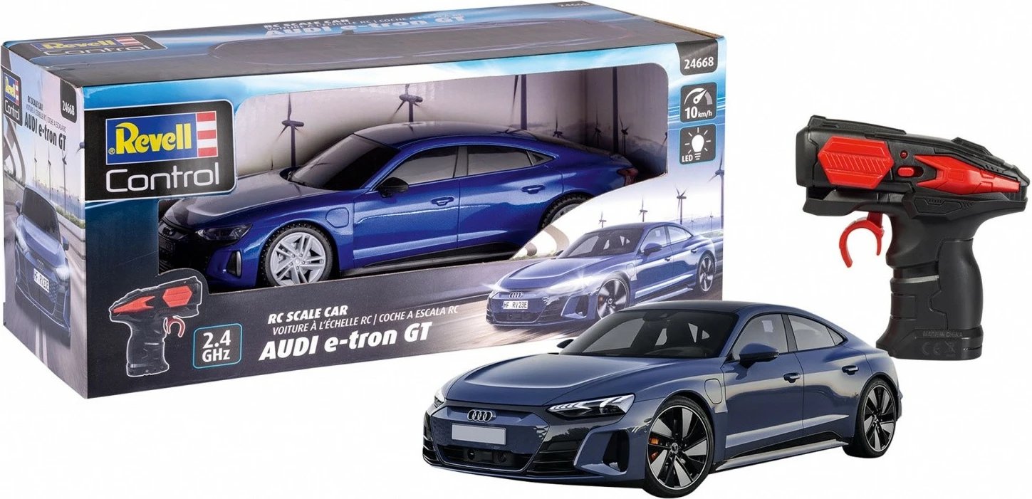 Veture me telekomandë Revell RC Audi e-tron GT 1:24, Kaltër