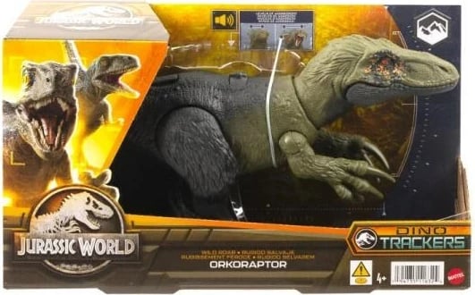 Lodër dinosaur Jurassic World WILD ROAR Orkoraptor, MATTEL, shumëngjyrëshe
