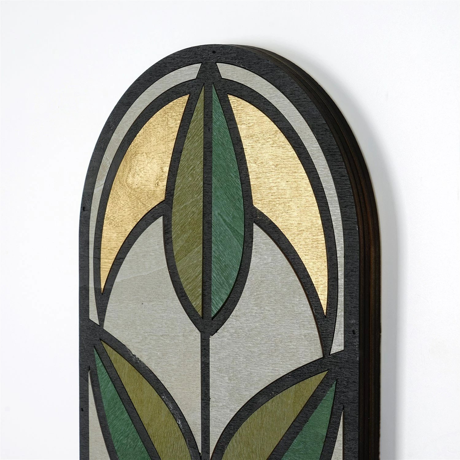 Aksesor dekorativ prej druri për mur, Wallity, ART061v2, shumëngjyrësh, 53x22x2cm