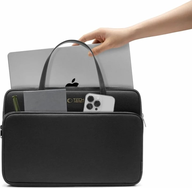 Mbështjellës Tech-Protect për laptop 13-14 inç, i zi