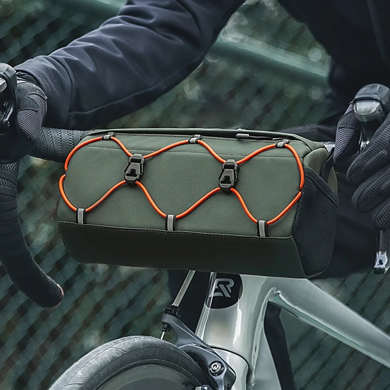 Çantë timoni për biçikletë Rockbros 30110054001, 2.2L, e gjelbër