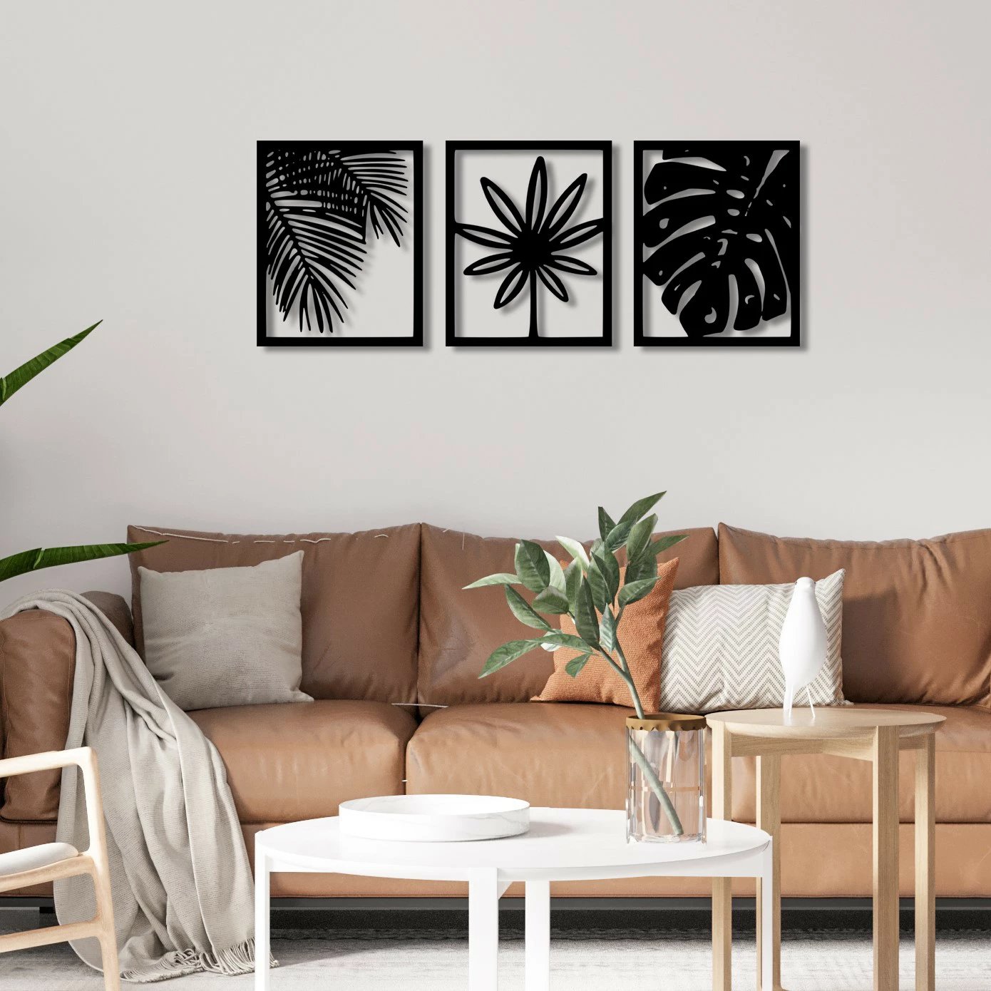 Aksesor dekorativ metalik për mur Wallity, Mutena