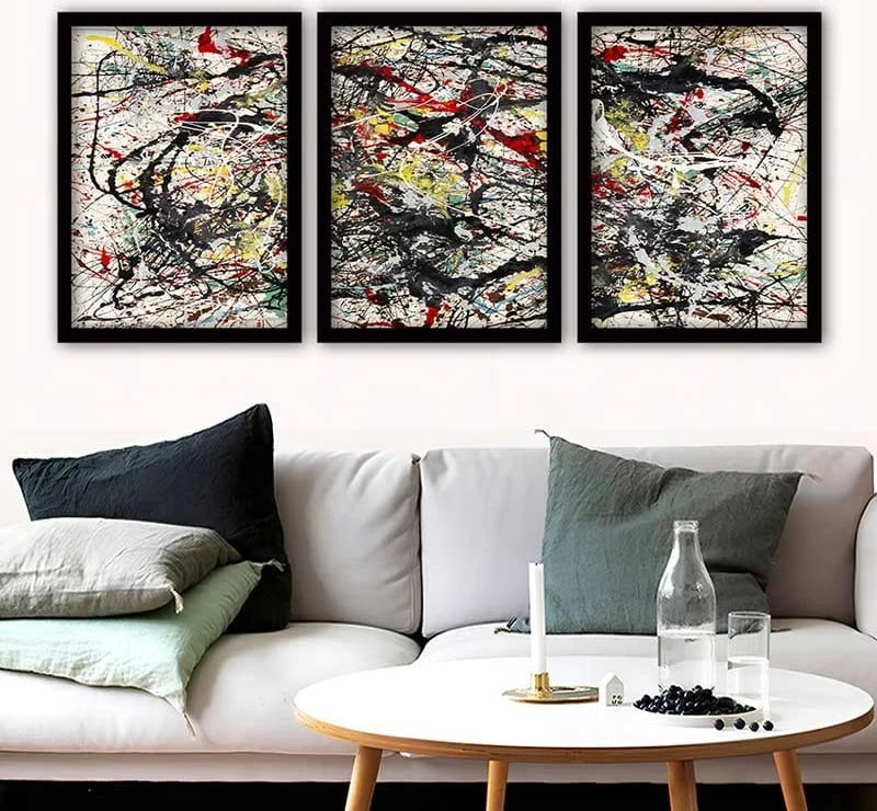Pikturë dekorative me kornizë (3 copë), Wallity, 3SC_UN1438755097_3545