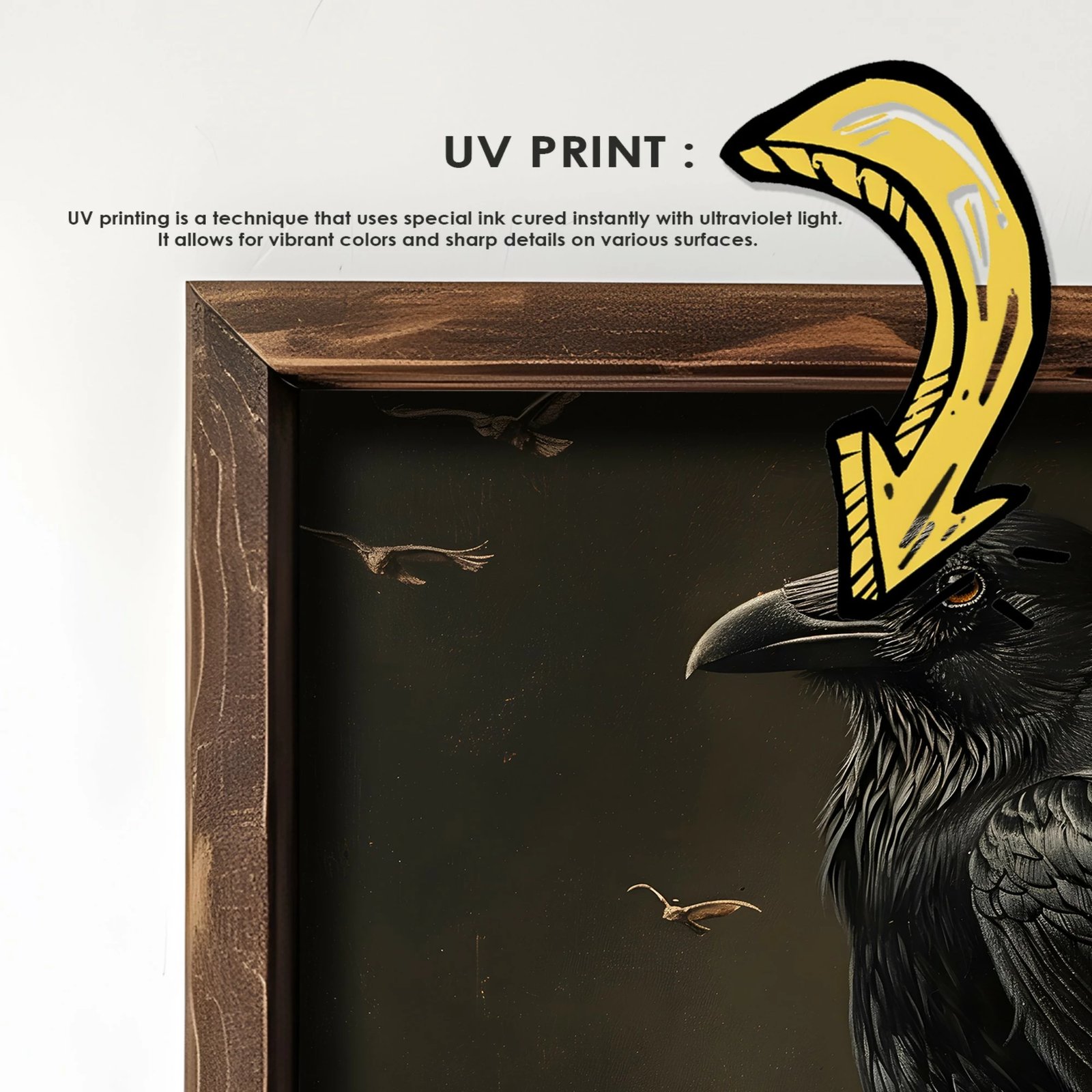 Pikturë dekorative me kornizë, MDF, Wallity, GE158-L