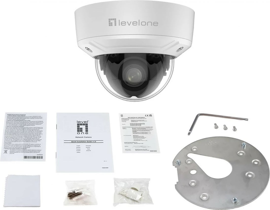 Kamerë IP LevelOne GEMINI Zoom, 2-MP, 4x Zoom, e bardhë