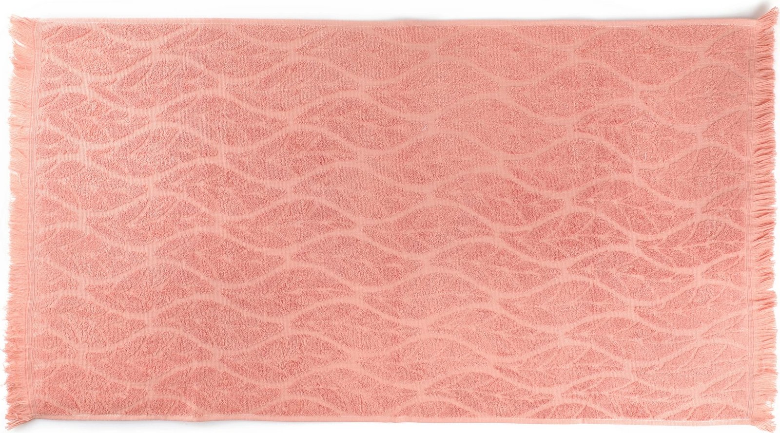 Set peshqirësh duarsh (2 copë), Mijölnir, gjethe, ngjyrë salmon