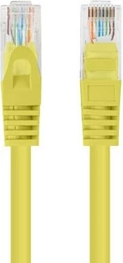 Patchkabel Lanberg PCU6-20CC-0025-Y, Cat.6 UTP, 0.25 m, Verdhë, 10 copë