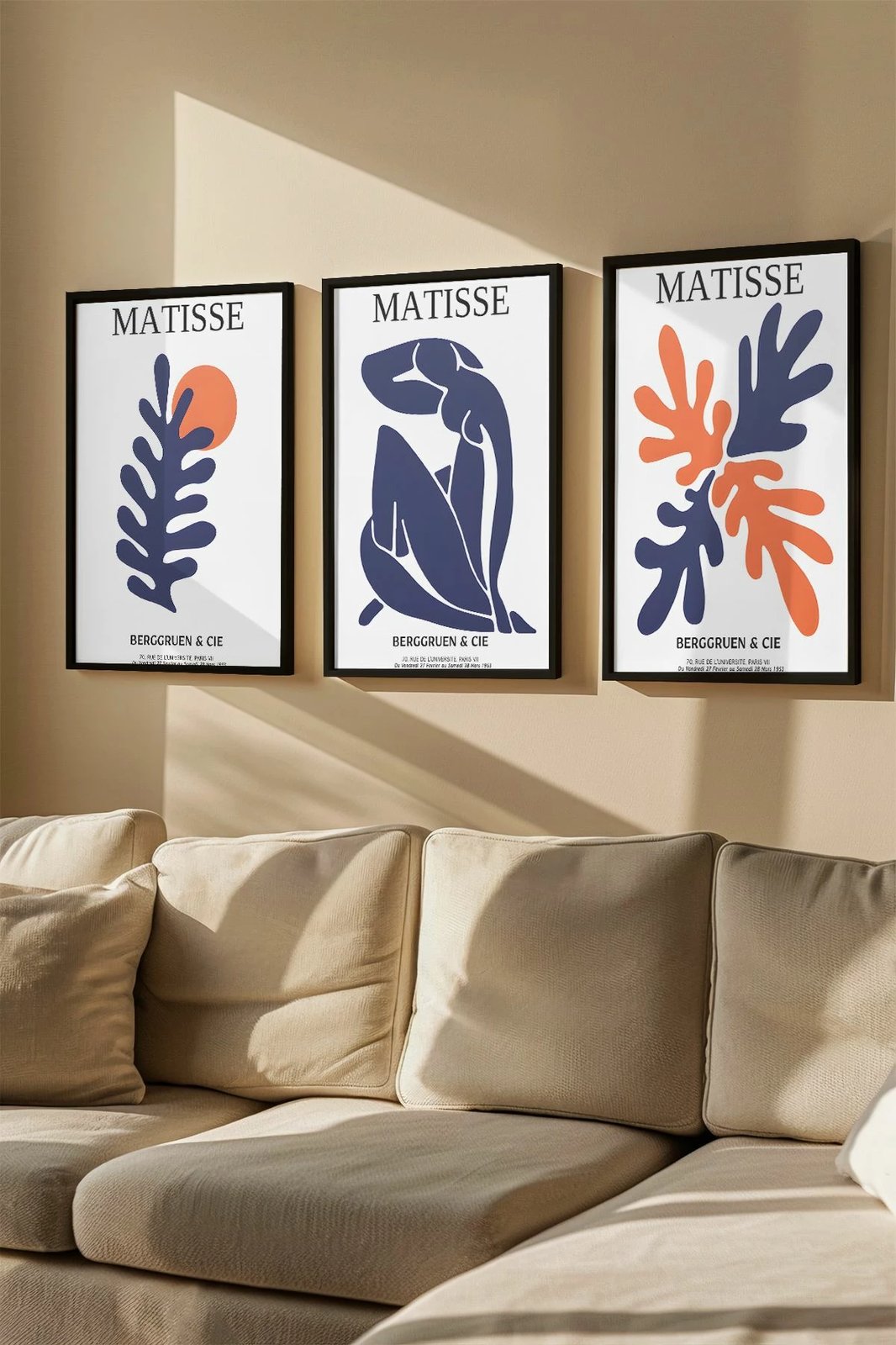 Set pikturash dekorative me kornizë, 3 copë, Wallity, Artvmodel17-Sıyah