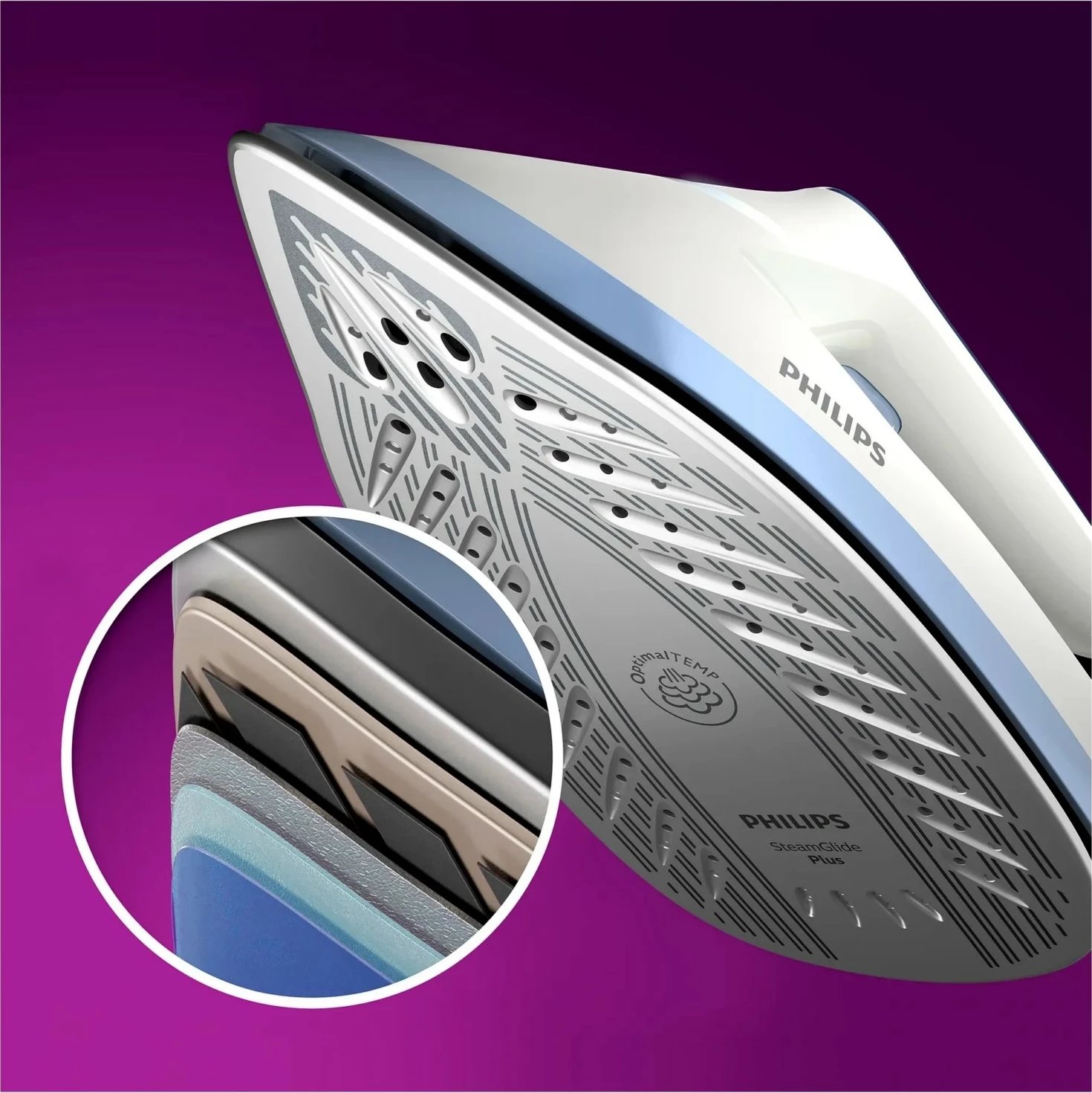 Hekur me avull gjenerues Philips PerfectCare 6000 PSG6026/20, granat