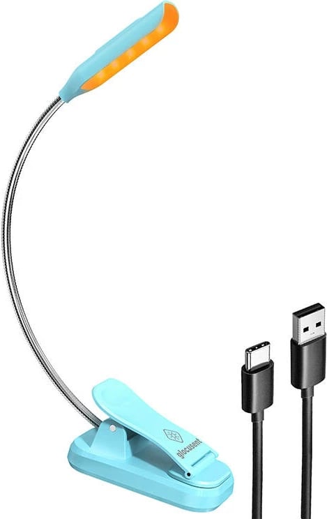 Llambë portabile me klip Glocusent GLCSNTBL103B, USB-C, kaltër