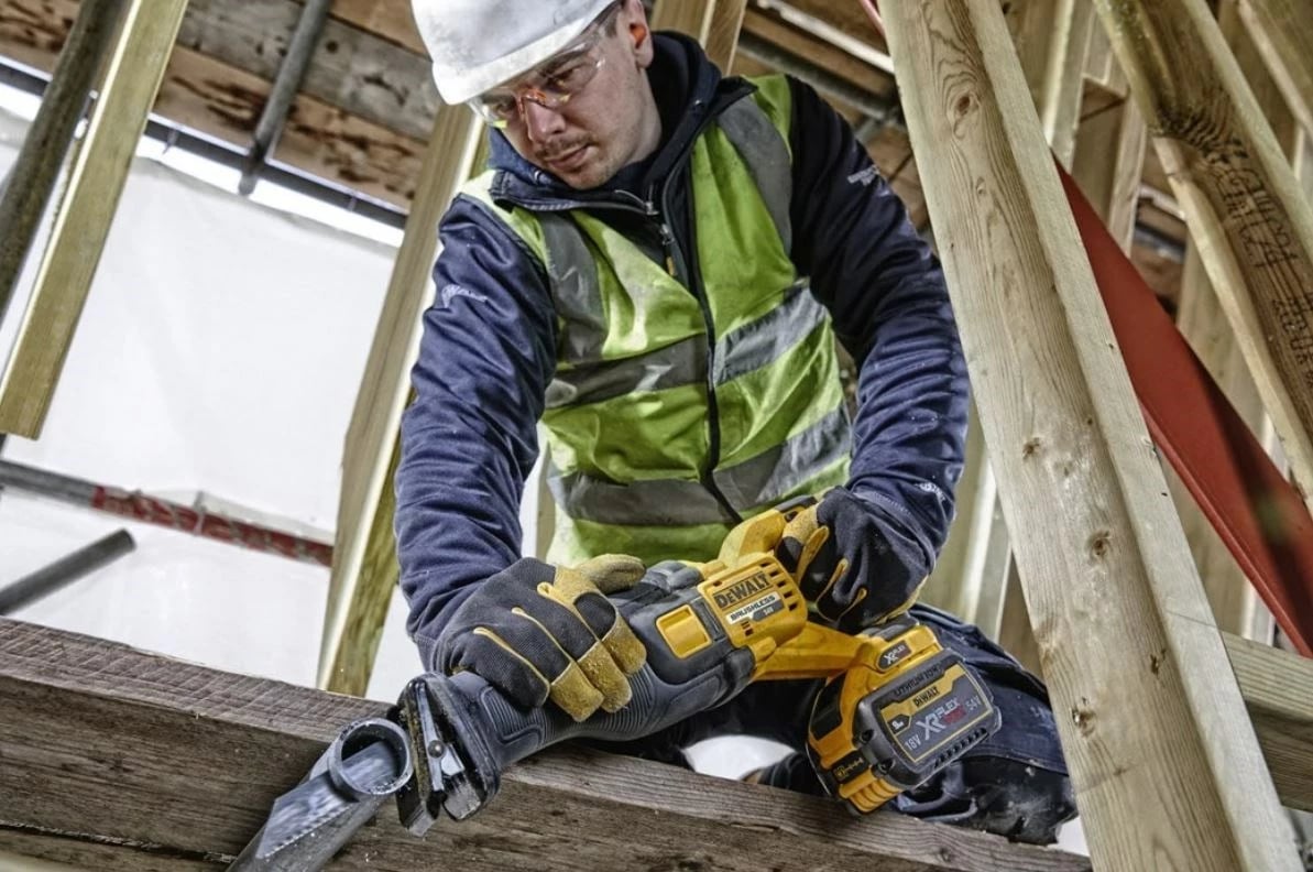 Sharrë reciproke DeWalt DCS389NT, FlexVolt 54V, TSTAK, Zezë, Verdhë