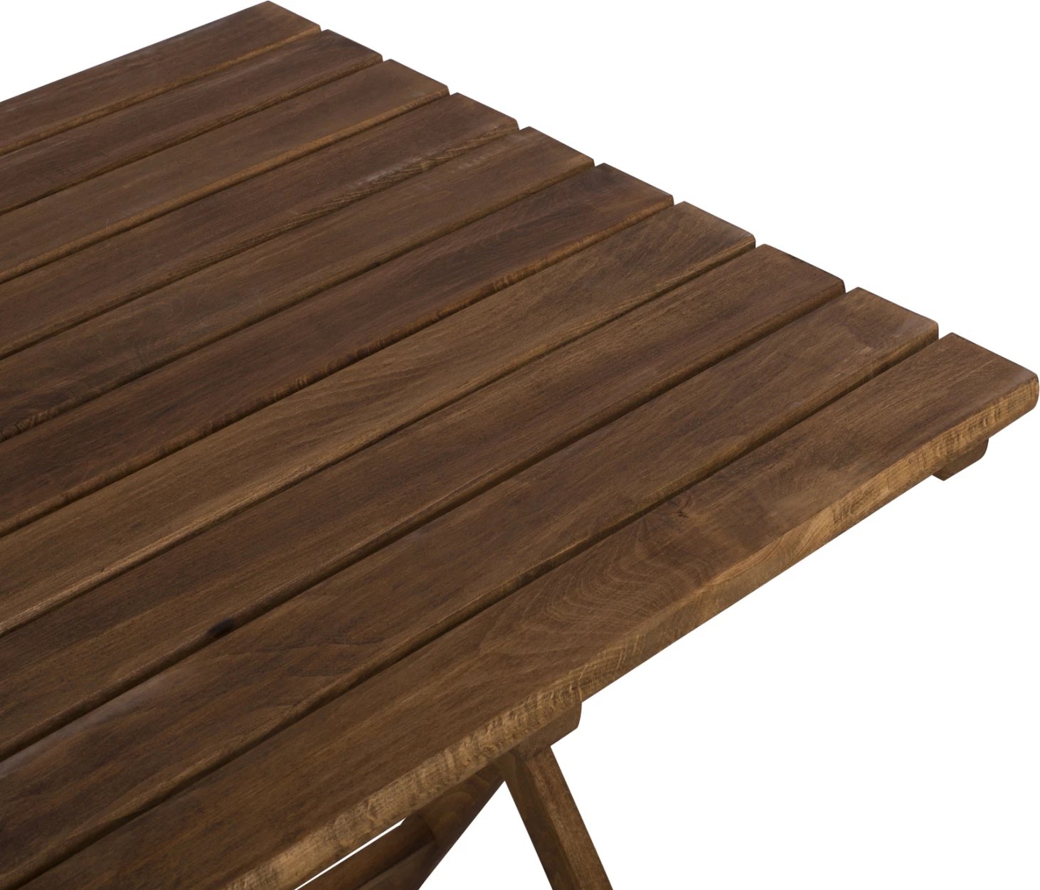 Tavolinë regjisori Limnos 70x70x75cm dru i fortë ngjyrë arre FH5648.01