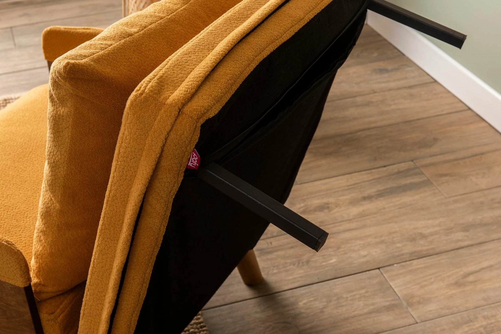 Krevate-karrige një vendës Cosmo, ngjyrë mustardë, Atelier del Sofa