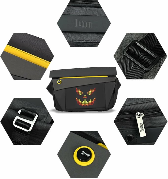 Çantë Me Ekran Led DIVOOM Pixoo slingbag-V
