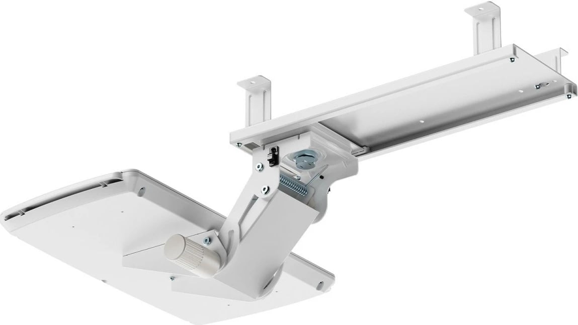 Mbajtës tastiere Maclean MC-156 W, nën tavolinë, i bardhë