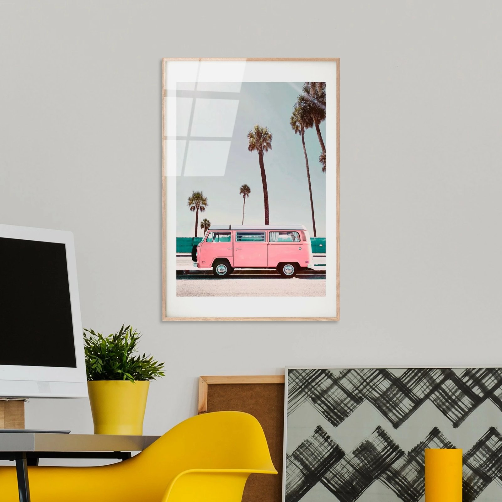 Pikturë dekorative prej xhami të temperuar, shumëngjyrëshe, Wallity UV-1077, 30x45cm