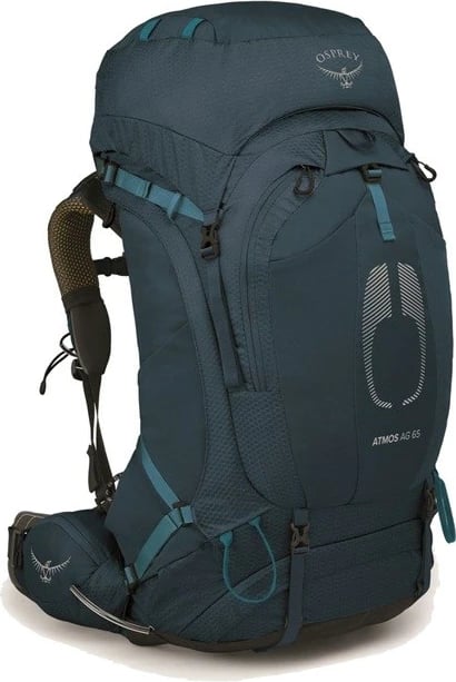Çantë shpine Osprey Atmos AG 65, L/XL, Blu e Marinës