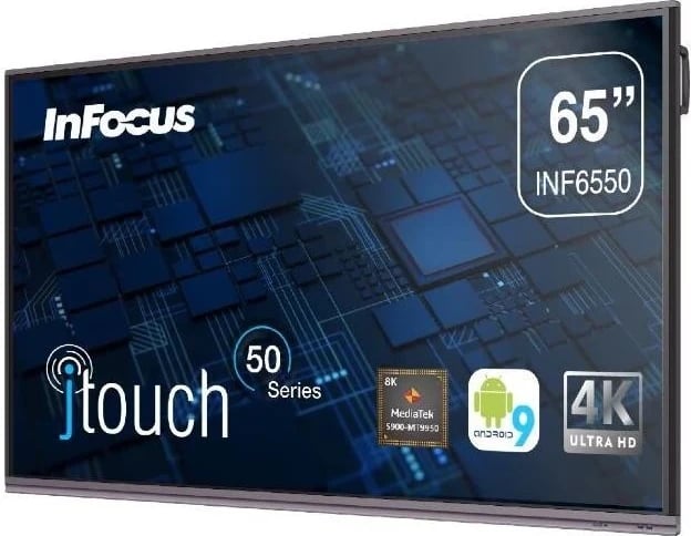 Ekran Infocus INF6550 4K 65", me ngjyrë argjendi