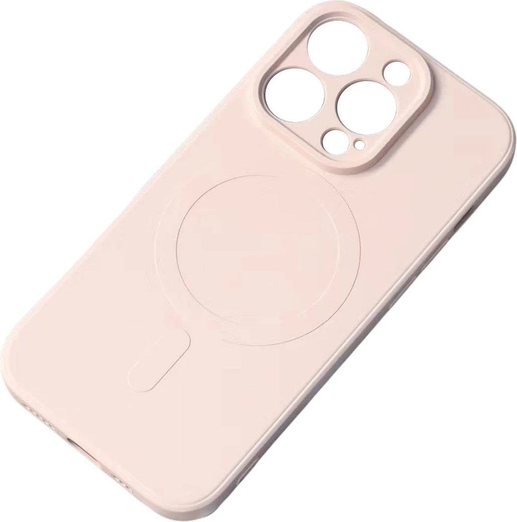 Mbështjellës silikon për iPhone 14 Pro Max Hurtel me MagSafe, rozë