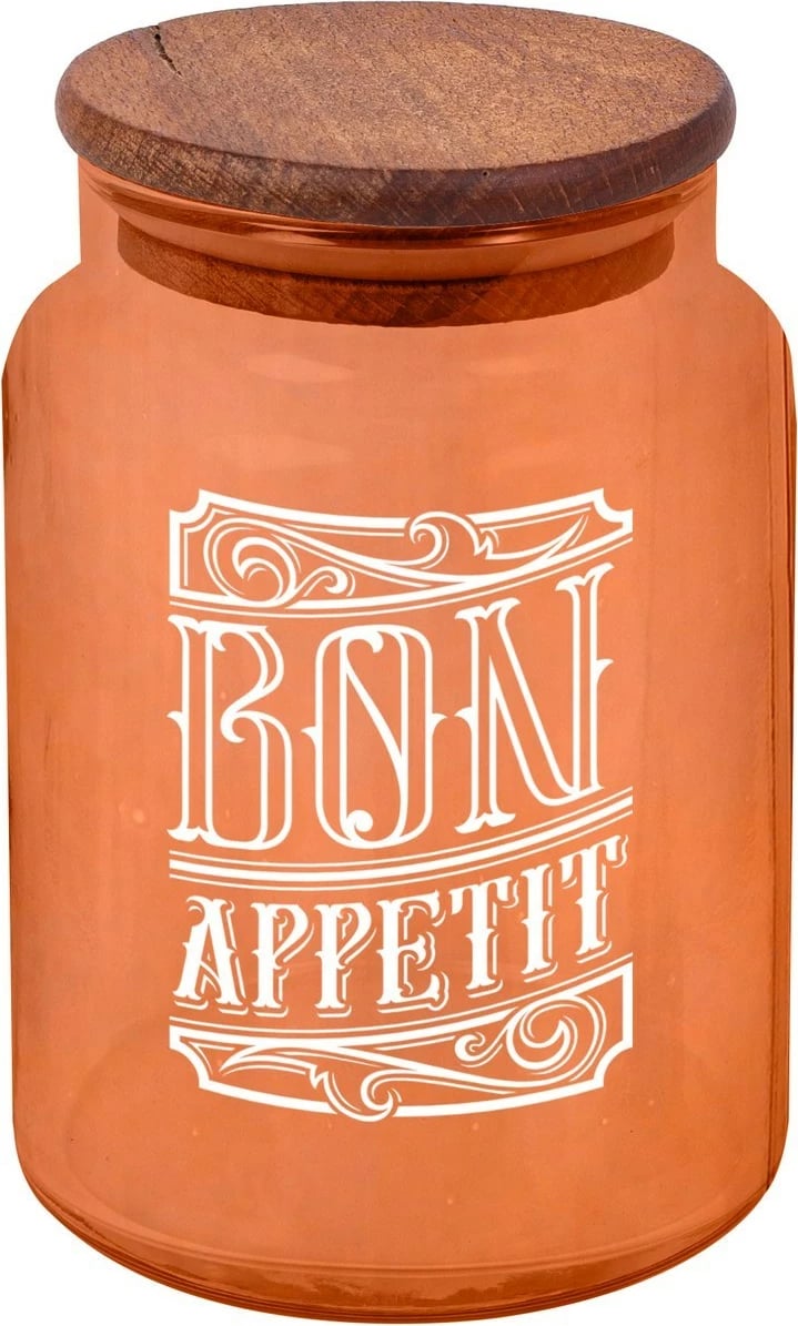 Kavanoz qelqi me kapak druri, Hermia Concept, CoGStojBroW01-89 WBA, shumëngjyrësh, 890ml