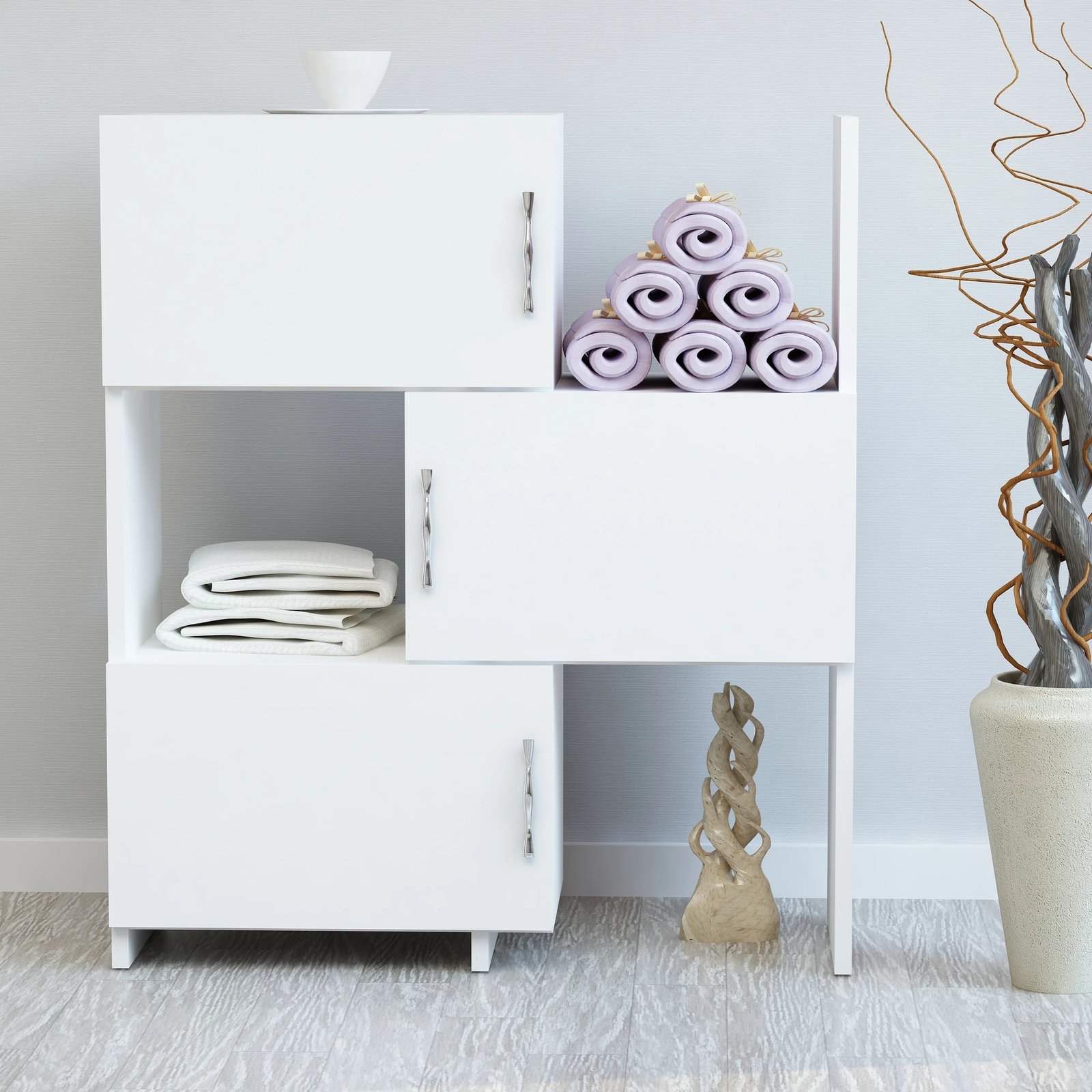 Dollap multifunksional Hanah Home, Anna, i bardhë