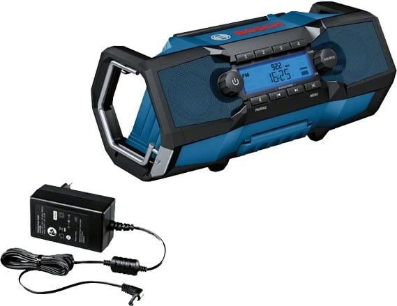 Radio portative BOSCH GPB 18V-2 C, digjitale, 18V, e zezë/blu/argjendtë