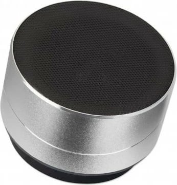 Altoparlant Bluetooth MANHATTAN Metallic, LED, slot MicroSD, USB-A, argjendtë