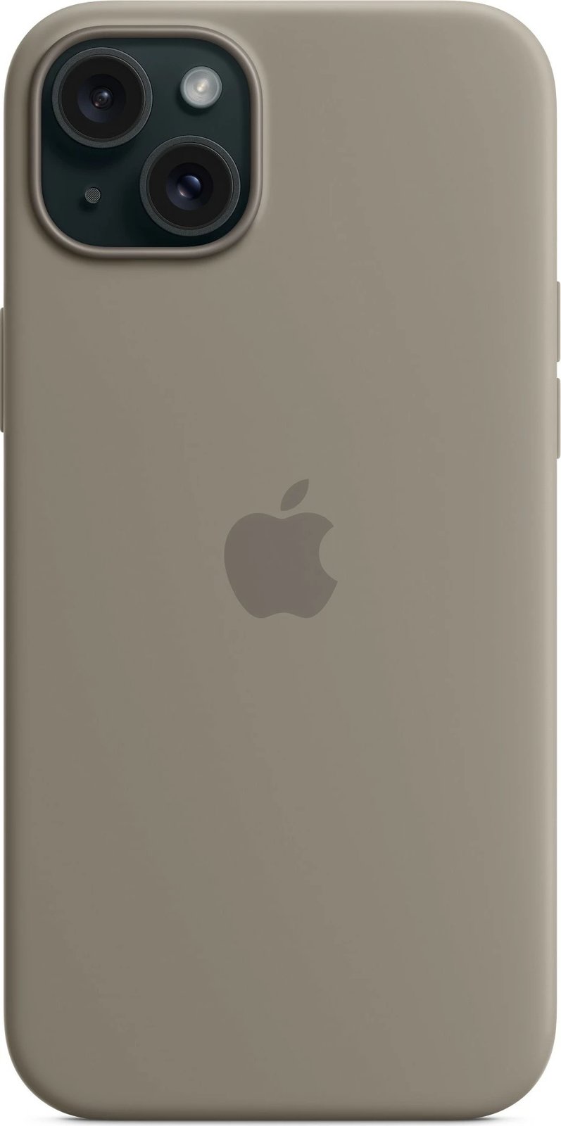 Mbështjellës Apple iPhone 15 Plus, silikon, MagSafe, taupe