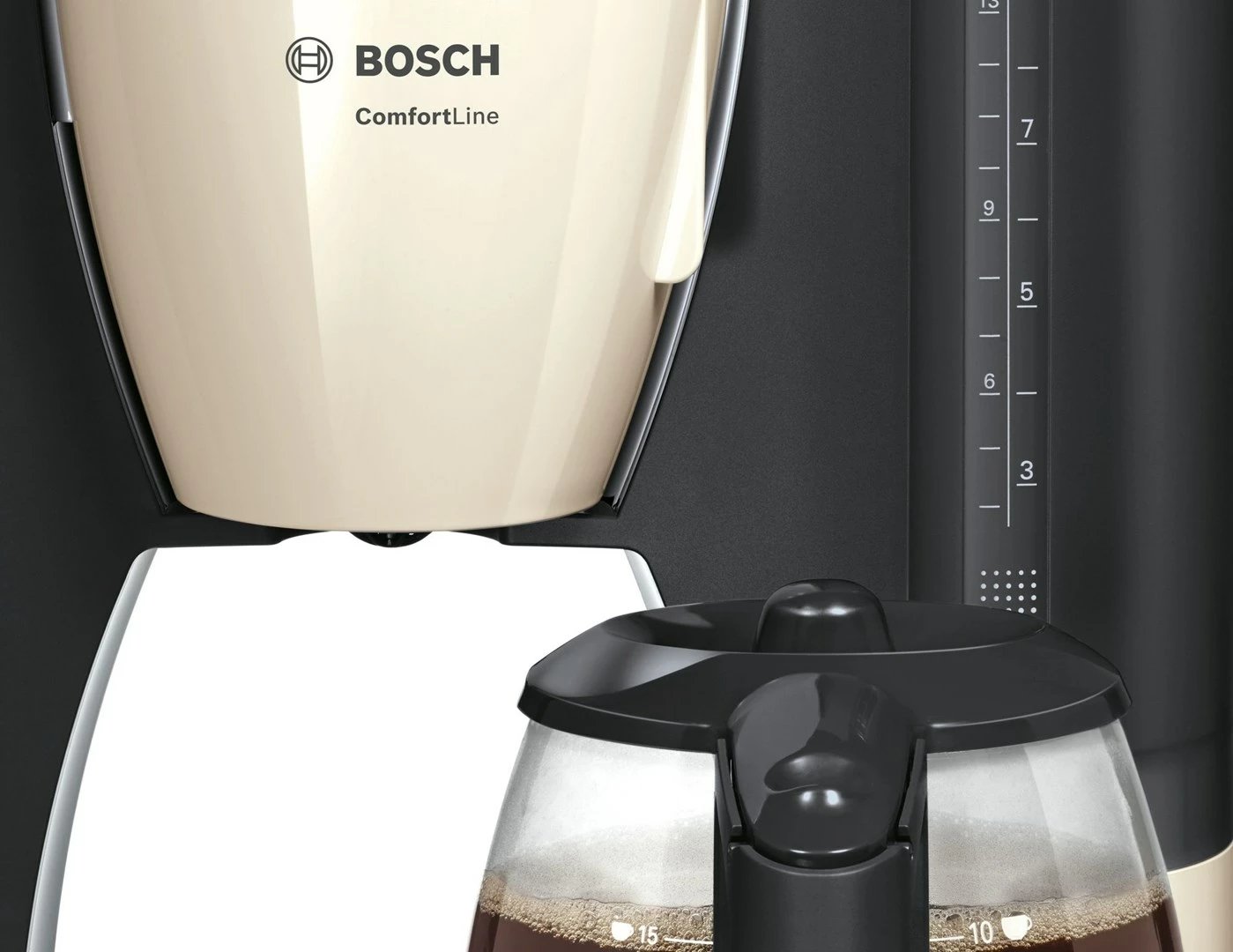Aparat për kafe Bosch TKA6A047, 1.25 L, 1200W, bezhë/i zi 